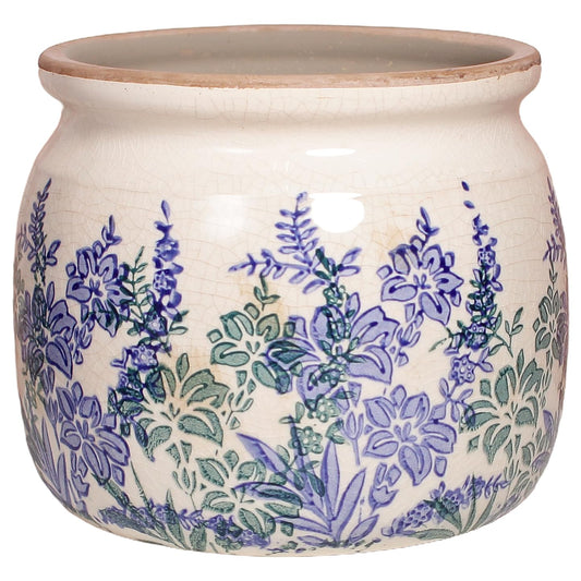 Xiaan Jiaju Pots for Plants, Ceramic Planters for Indoor/Outdoor Plants, 6.29'' Plant Pots Indoor with Drainage, Vase & Planters, Vintage Rustic Pots for Indoor Plant, House & Home Decor, Vintage Blue