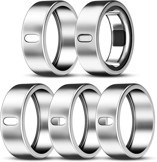 5 Pack Cover Compatible with Oura Ring Gen 4/Oura Ring Gen 3 Horizon/Heritage, Surport Charging with Cover on, Anti-Scratch TPU Protector for Oura Rings Accessories Women Men (Size 8)