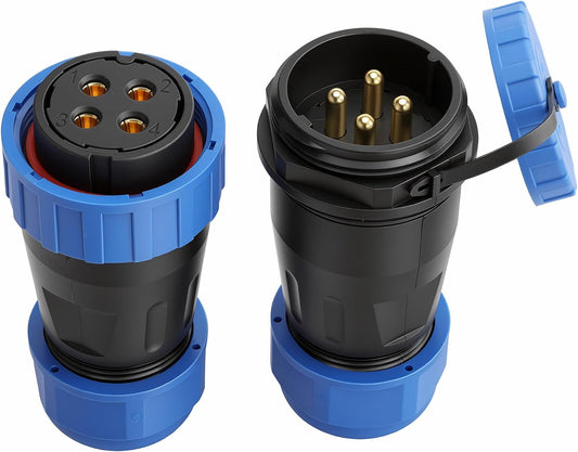 ZBLZGP TY28 IP68 4 Heavy Duty Docking Connector, Rated Pin, Ideal for Outdoor Lighting, Solar Power Systems