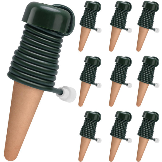 BYDOLL Plant Self-Watering Stakes Automatic Plant Dripper Watering Spikes for Indoor Outdoor Bonsai,Houseplant Insert Devices for Vacation use,Drip Irrigation System(10PCS)