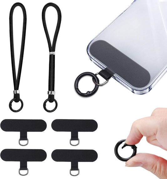 2 4 SEVENKA Adjustable Phone Lanyards, Cell Phone Wrist Straps & Phone Tether Tab with Spring O Ring Clasps, Phone