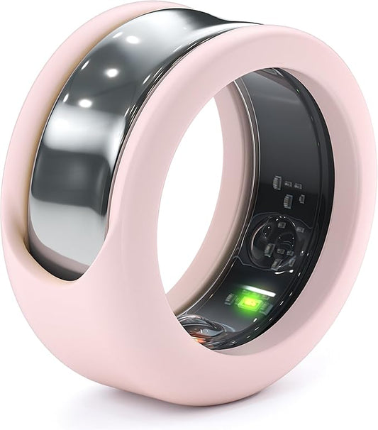 Rinfit Smart Ring Protector - Silicone Ring Enhancer for Active Lifestyle and Gym - StyleFit U.S. Design Patent - Pink, Size 10