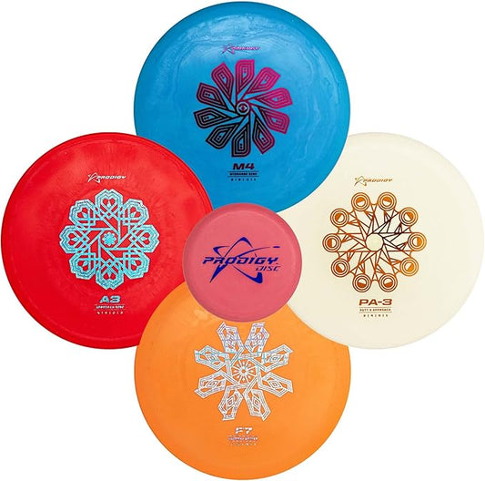 Prodigy Disc 200 Plastic Disc Golf Set | Beginner Golf Discs Set | Set of 4 Discs | Includes Putter, Midrange, Fairway Driver, Distance Driver, Mini Golf Discs | Disc Golf Starter Set for Men