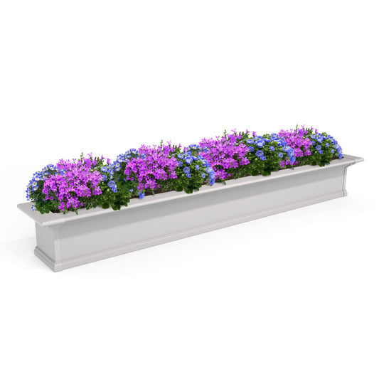 Mayne 4826-W Yorkshire Window Box, 6-Foot, White