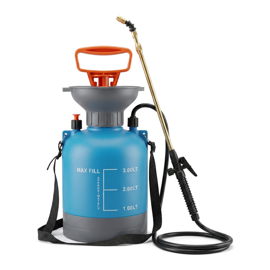 3L Blue Hanging Plant Waterer with Telescopic Wand, Long-Reach Watering Can Sprayer for Hard-to-Reach High Baskets & Wall Planters, Indoor/Outdoor Garden Tool