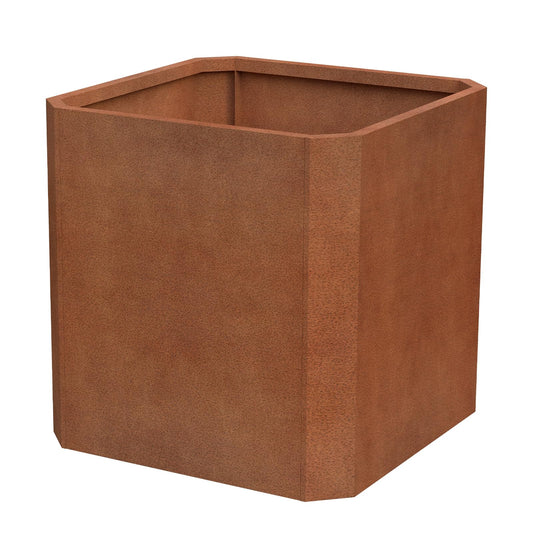 GJWCVL Corten Steel Planter Box-26"x26"x26"-Large Square Planter Matel -Outdoor Indoor- Heavy Duty Rustic Tall Planter Box Commercial Residential for Porch Patio Deck Home Backyard