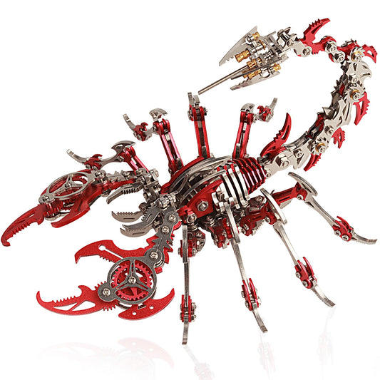 YUEZUDPO 3D Metal Puzzles for Adults, Scorpion 3D Metal Model Kits to Build DIY Colorful 3D Puzzle Ornaments for Adults,Teens Birthday Christmas