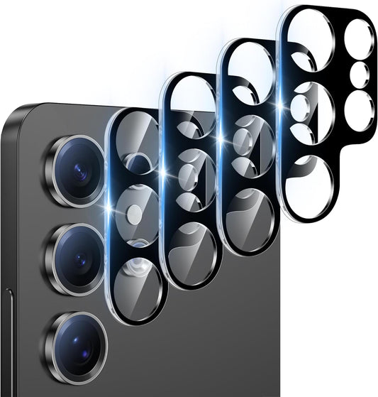 4 Pack S25 9H S25 Camera Lens Screen Protector for Samsung Galaxy Ultra, Tempered Glass Camera Lens Cover Decoration