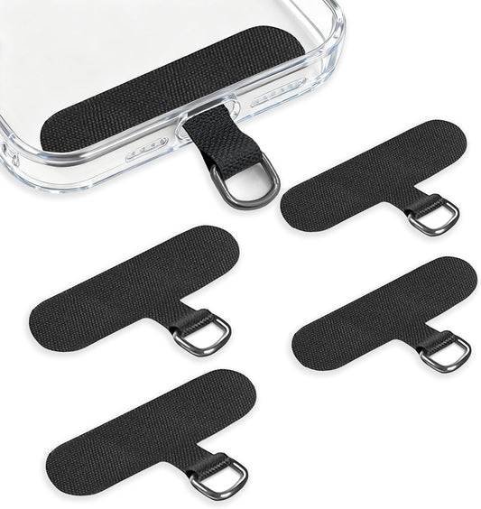 4 Fannoday Phone Tether Tab, Pcs Universal Phone Lanyard Tab Used with Crossbody Strap, for Cell Phone Cases