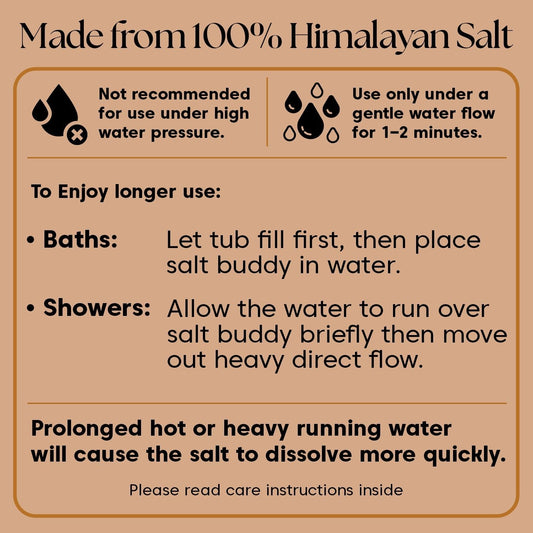 UMAID Himalayan Pink Salt Rock for Shower & Bath – Salt Buddy™ 4 lb Hanging Mineral Stone for Spa-Inspired Relaxation, Self-Care & Bath Soaks, Unique Wellness & Home Spa Gifts for Men & Women