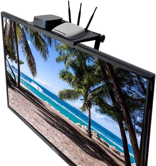 axGear Set-top Monitor TV Top Rack Accessory Box Holder Bracket Shelf for Storage