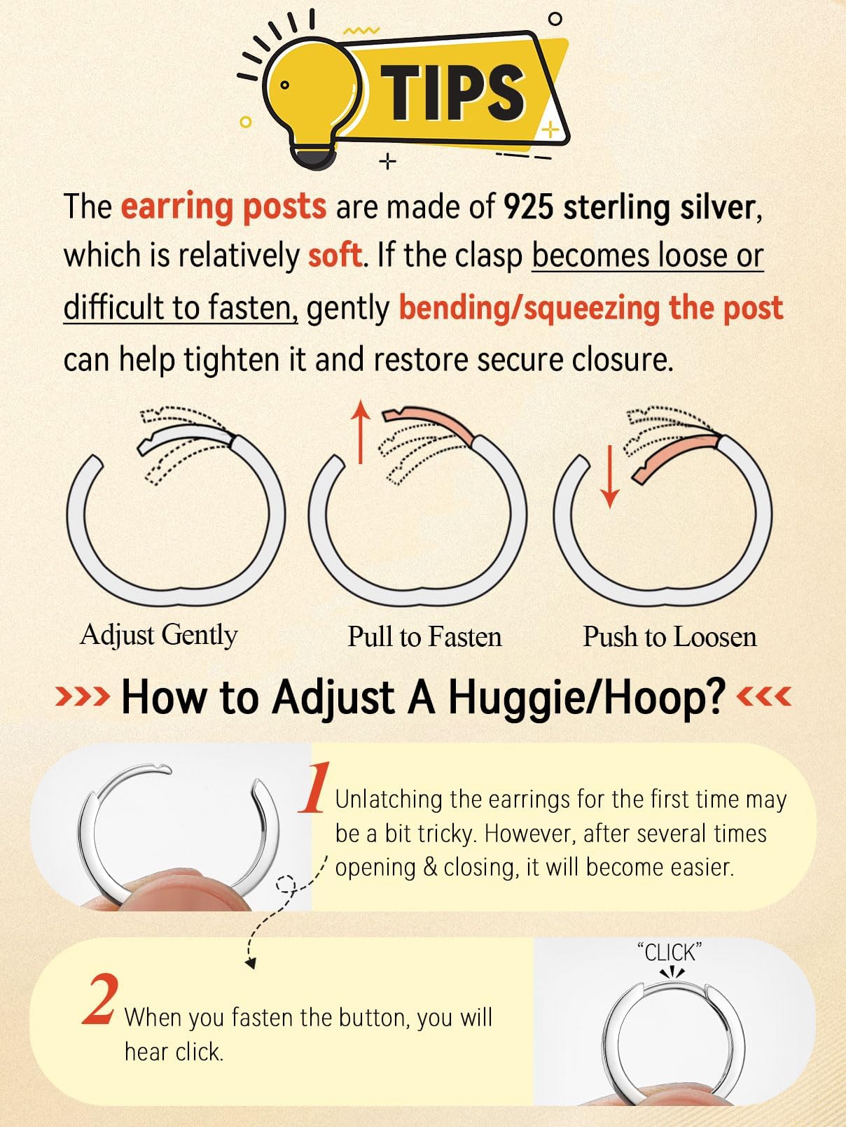 FaithHeart Hoop Earrings for Women, Rose Gold Hypoallergenic Huggie Hoop Earrings, Small Cartilage Earrings for Women 18mm, Send Gift Box