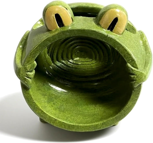 Amacthysh Cell Phone Stand with Sound Amplifier,Frog Amplifying Phone Speaker, Ceramic Desktop Cell Phone Speaker