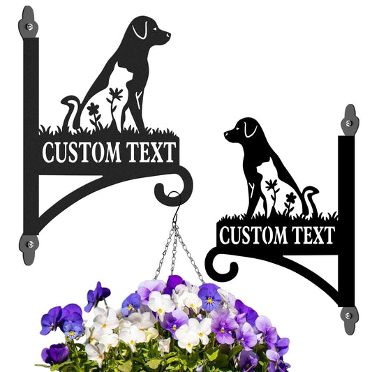 Kotagi Personalized Plant Hangers Outdoor or Indoor | Custom Heavy Duty Metal Hanger Indoor Hook | Rust-Resistant Hanging Flower Lanterns Wind Chimes Brackets | Housewarming Gifts