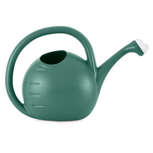 2-Gallon Premium Plastic Rosette Watering Can - The HC Companies 11"x21"x13.75" in Evergreen Color