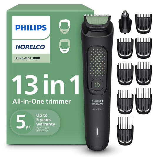 Philips Norelco MG3919/50 All-in-One Trimmer - 13-in-1 Beard Styler & Hair Clipper with 9 Length Settings