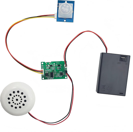 Yuuhseel MP3 Music Voice Recording Audio Module Kit DIY Welcomer Sound Recording Board with Speaker and PIR Motion
