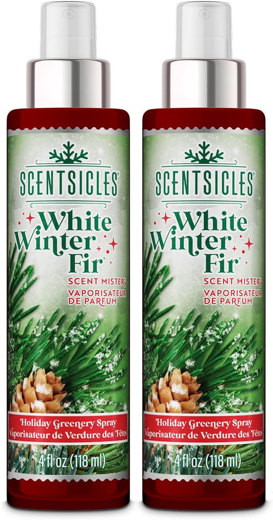 Scentsicles Scent Mister - White Winter Fir Spray Bottles | 2 Pack (4 Oz Each)