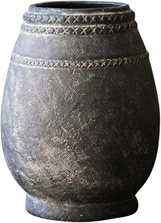 Vintage Decorative Flower Pots, Garden Patio Ceramic Flowerpot Multifunction Plant(18 * 25CM)