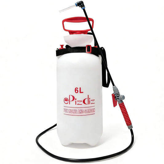 ePizdiz Watering Can Device for Watering Hanging Plant Basket Hard to Reach High Plant Waterer Sprayer 1.6 Gallon (Red 6L)