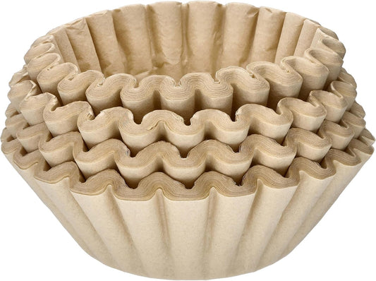 Unbleached Natural Coffee Filters - Perfect for 8-12 Cup Basket Coffee Makers | 200 Count