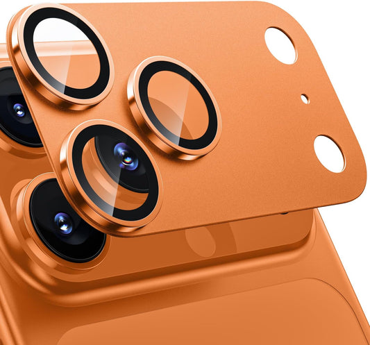 17 WSKEN for iPhone Pro Max Camera Lens Protector - [Military Grade Shatterproof] [Strong Adhesion] Metal Aluminum