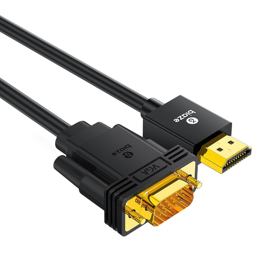 10ft 1080P PS4, 3M) HDMI to VGA Cable HD Video Converter Cord for Laptop, TV Box, Monitor, Projector (Black