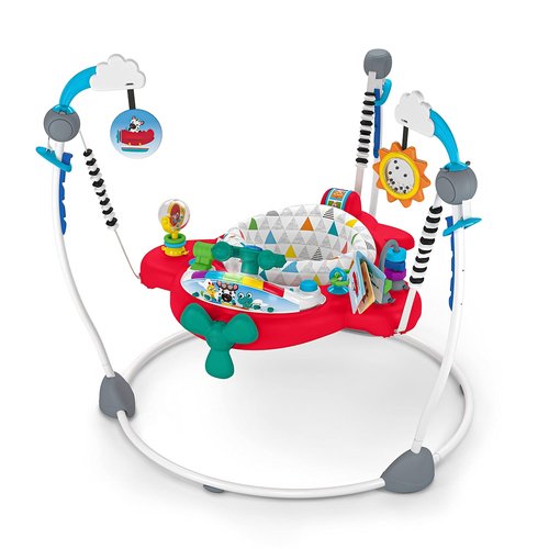 Baby Einstein 2-in-1 Interactive Jumper - Ocean Explorers Airplane Adventure Activity Center for Ages 6+ Months | Max Weight 25 lbs.