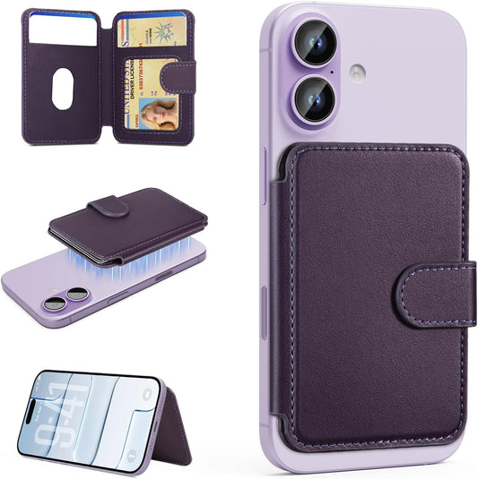 17pro/17/16/15/14/13/12 4-Card TopMade for MagSafe Wallet, Strongest Magnetic Card Holder for iPhone Series(Not