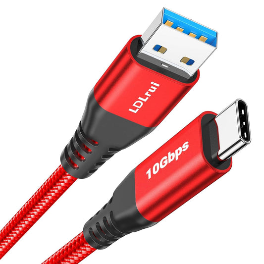 10Gbps [6ft, 3Pack], 3.2 2 3.1A 16 S24/S23 LDLrui USB C Cable Data Transfer Braided USB Gen USB A to Type C Charger