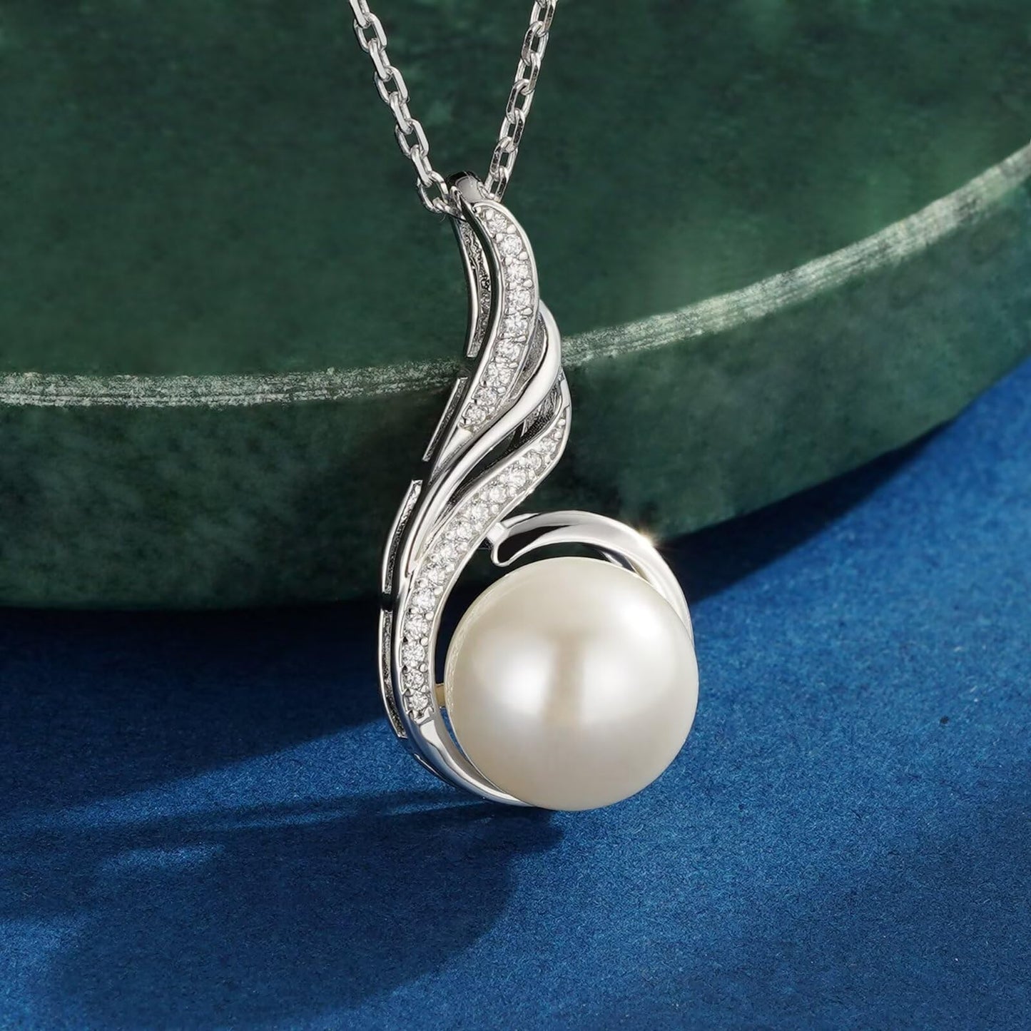 Iefil Anniversary Women Gifts - Pearl Necklace for Women, Pearl Jewelry | Anniversary Birthday Gifts for Wife