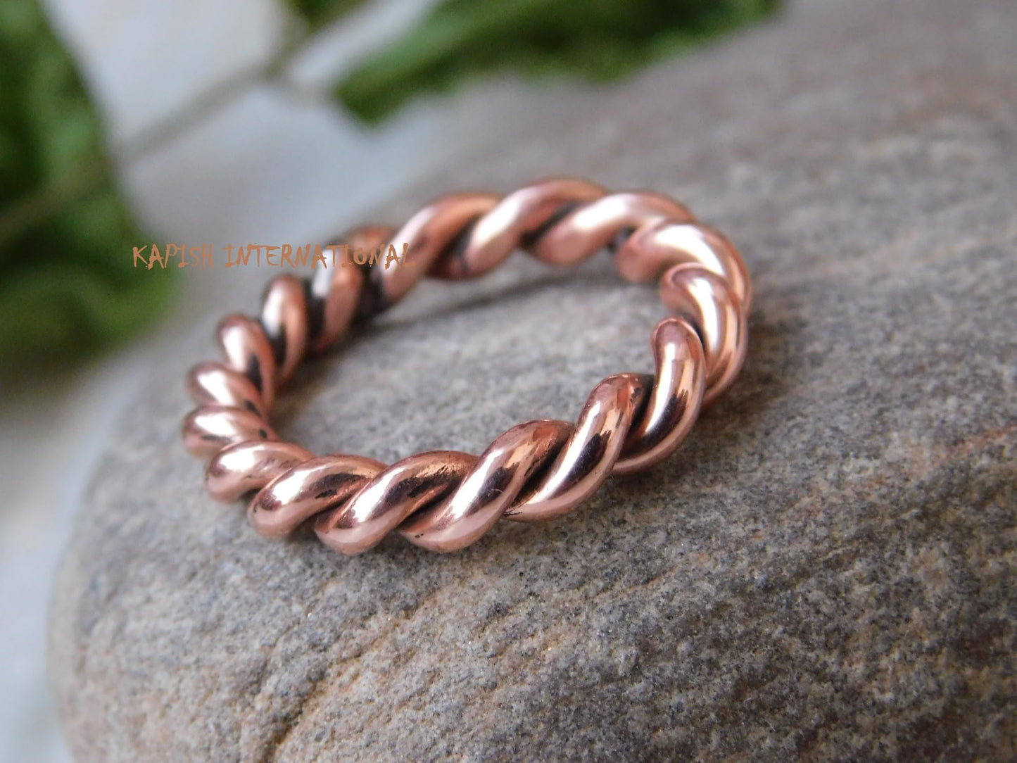 Pure copper tensor rings twisted, Simple ring, Tensor Rings Twist Ring Jewelry, Solid Copper Twisted ring for Men and Women, Jewelry for Unisex, (8)