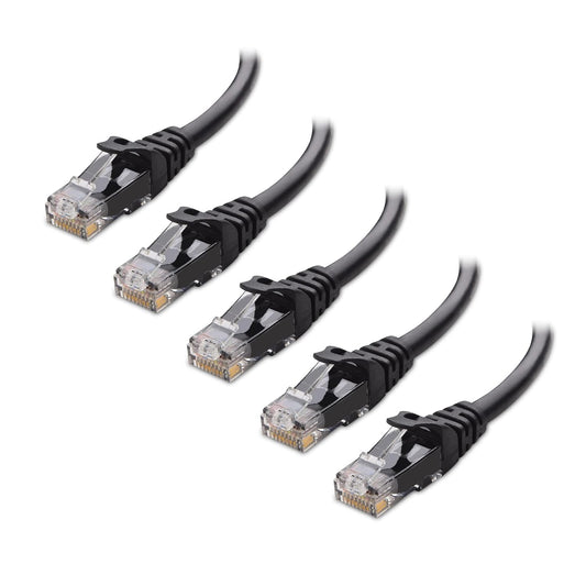 10Gbps 5-Pack 6 14ft, 6 Cat6 Cable Matters Snagless Cat Ethernet Cable - Cat Cable, Cord, Ethernet Cord, Black