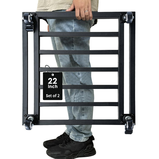 Hongsane 22" Plant Caddy with Wheels Heavy Duty,600Lbs Large Metal Plant Rollers with Wheels,Rolling Square Plant Stand with Industrial Casters,Rust-Proof Plant Dolly for Large Planters,Pots,2-Pack
