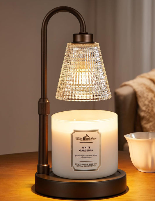 Big Brown Candle Warmer Lamp - Dimmable & Adjustable Timer for Jar Candles | Perfect Home Decor Gift
