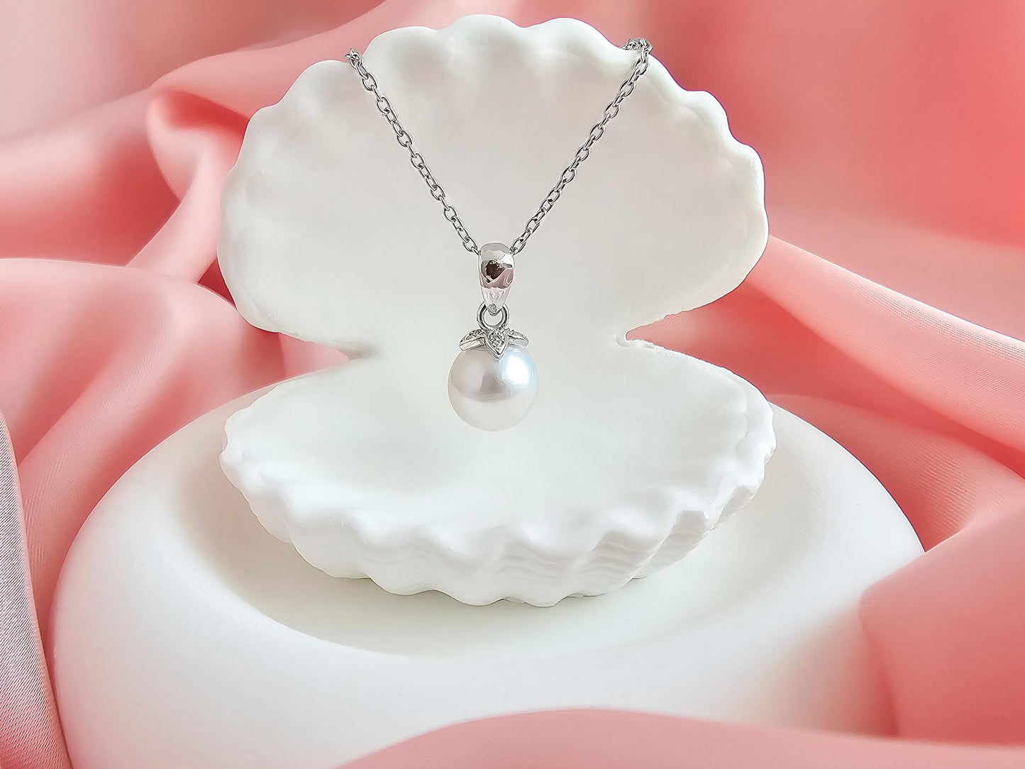 Gifts For Wife Wedding Anniversary - Mothers day gifts - AAA+ Real Pearl Necklaces For Women (18k Gold Plating 925 Sterling Silver) Mothers day necklace ideas Birthday Freshwater Pearl Necklace