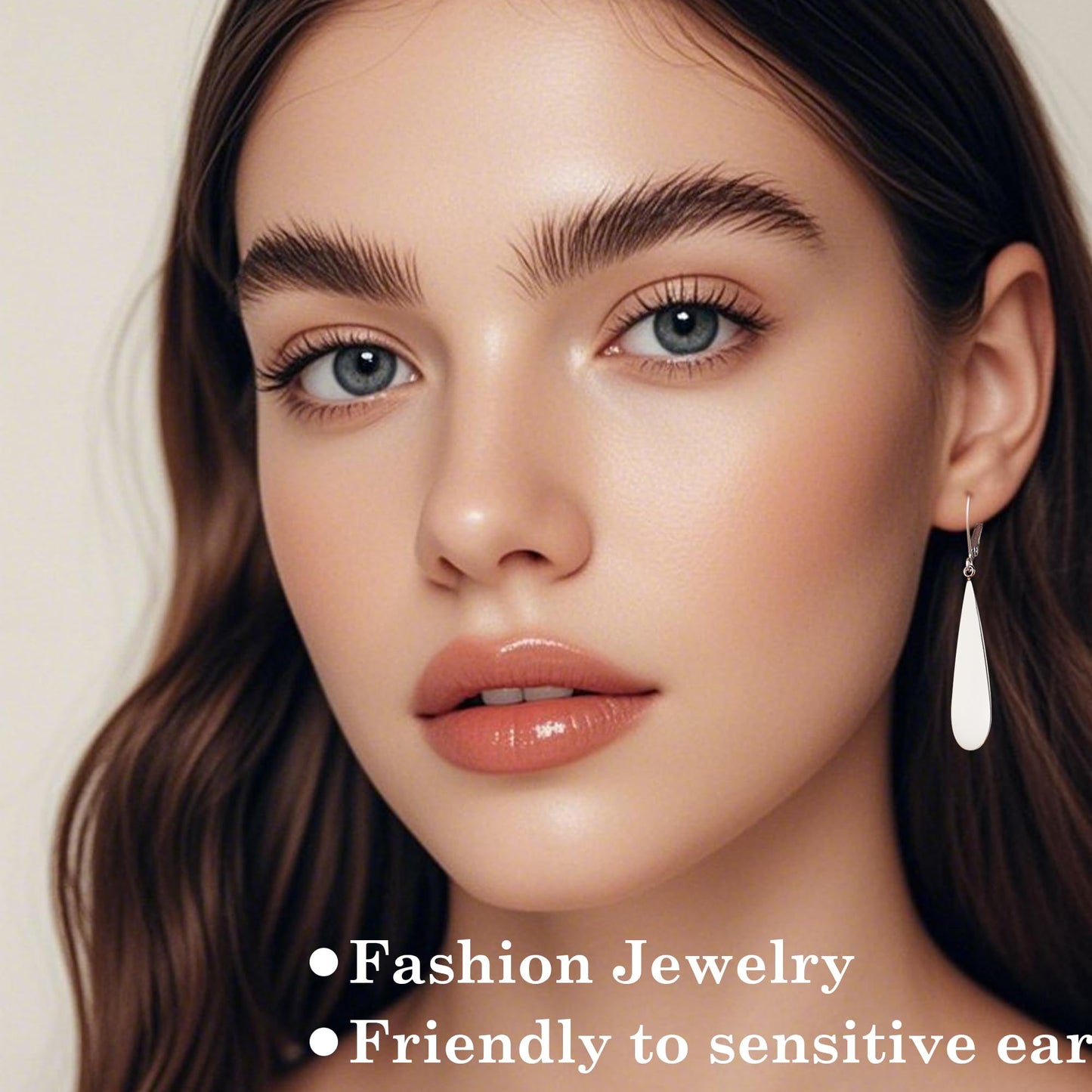 FLYUN 18k Gold Plated Long Teardrop Dangle Earrings For Women Trendy-Hypoallergenic Lightweight Leverback Dangle Earrings For Jewelry Gift(S&B&G&RB)
