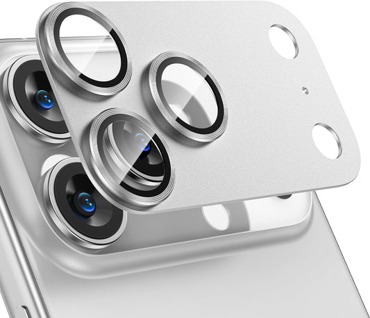 17 Tensea for iPhone Pro Max Camera Lens Protector, Metal Aluminum Alloy Tempered Glass Cover Camera Screen Protector