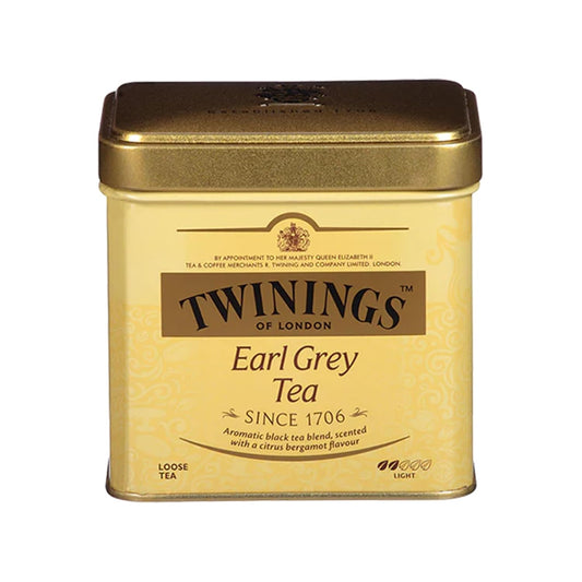 Twinings Earl Grey Loose Tea - Smooth & Flavorful Black Tea Leaves, 7.05 Ounce Tin, Enjoy Hot or Iced