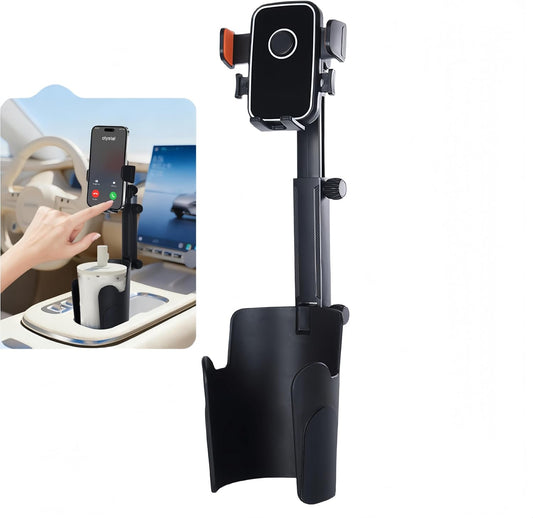 BNTTEAM 4.7-7.2 inch) Upgrade Universal Cup Car Mount Stand Bracket Height Adjustable for All Phone Fit All Car Display