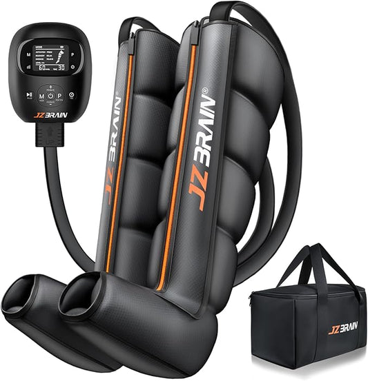 Sequential Air Compression Recovery System : Professional Sequential Compression Boots for Fast Recovery & Circulation Improvement ??Full Leg Recovery Device for Athletes Runners Gym (Small)