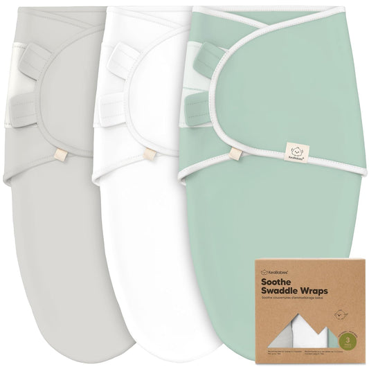 Organic Baby Swaddle Sleep Sacks by [Brand Name] - Soft & Snug for Newborns 0-3 Months | 3-Pack in Sage