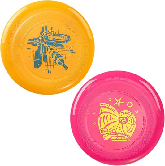 Wham-O Frisbee Go Flying Disc, 9 Inch Lightweight Sports Disc for Beginners Outdoor Beach Backyard Lawn Park Camping Family Activity Game - 70g