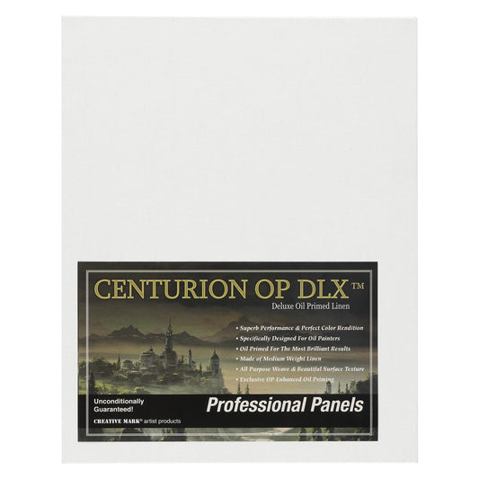 Centurion Deluxe Professional Oil Primed Linen Canvas Panels - 12"x16" - 3 Pack of Linen Canvases for Painting, Artwork and More