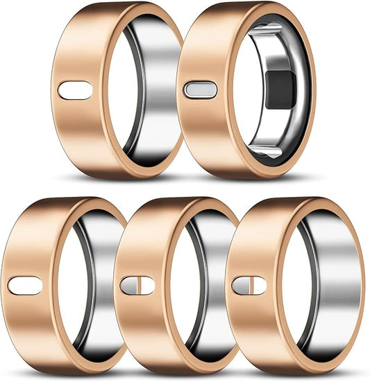 5 Pack Cover Compatible with Oura Ring Gen 4/Oura Ring Gen 3 Horizon/Heritage, Surport Charging with Cover on, Anti-Scratch TPU Protector for Oura Rings Accessories Women Men (Size 12)