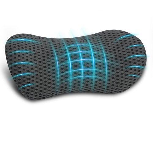 Lumbar Pillow, Memory Foam Lumbar Support Pillow for Office Chair and Car Seat, Ergonomic Streamline Back Pillow for Lower Back Pain Relief, Back Support Pillow for Sitting, Driving, Traveling