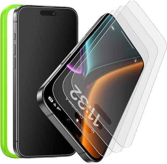 3-Pack 17/16 9H Esanik for iPhone Pro Matte Glass Screen Protector - Anti-Glare, Anti-Fingerprint, Anti-Reflection