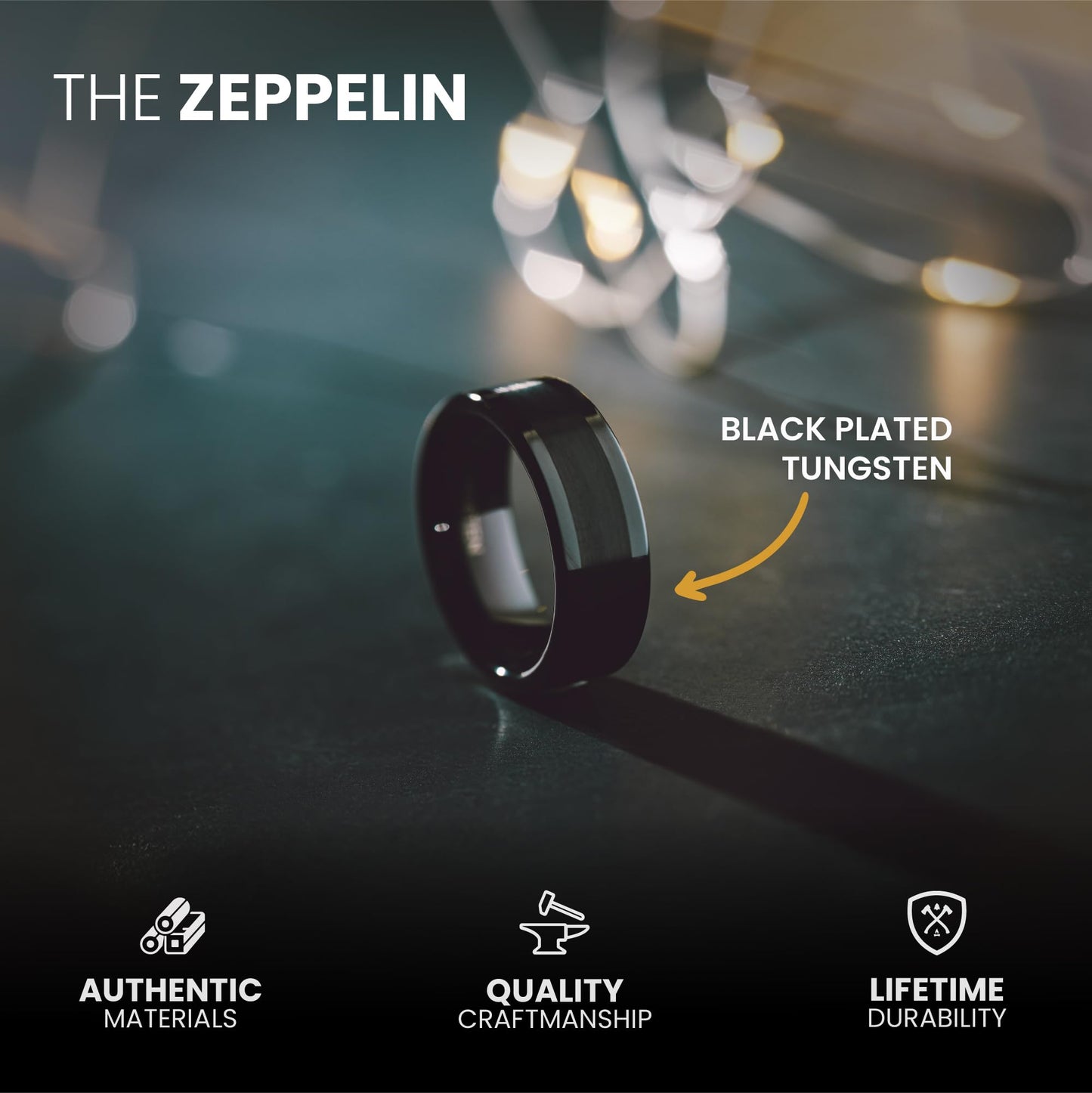 Manly Bands The Zeppelin (6mm) - Size 10