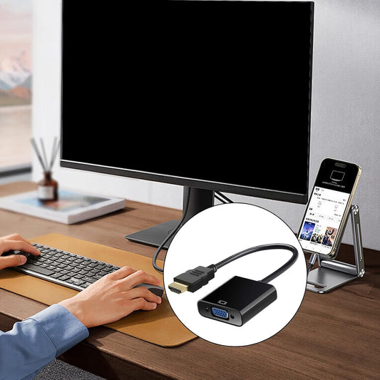 YWLUUOO 1080P HDTV to VGA Adapter Converters Output Computer Connector Dongle for Laptop PC Monitor Projector HDTV
