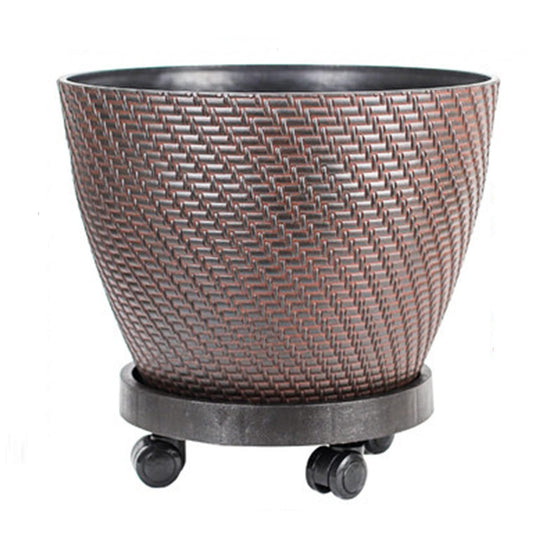 Flower Box，Plants Elevated Garden Boxes Plant Pots Perfect Vegetables and Herbs Planting Indoor Outdoor Easy Assembly with Universal Wheels (Color : Brown, Size : 38x38x29cm)